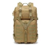 Mochila Táctica De 55L Mochila Grande For Hombres Molle Paquete De 3 Días Mochila Resistente For Senderismo Treeking(Khaki)