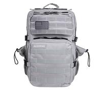 Mochila táctica Elitex Training con compartimento de comida (45L) - Silver