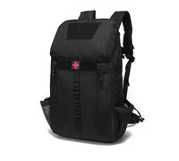 Mochila Táctica Médica De 35L, Bolsa De Suministros, Mochila De Primeros Auxilios con Diseño Completamente Abierto For Senderismo, Acampada, Aventuras Al Aire Libre(Black)