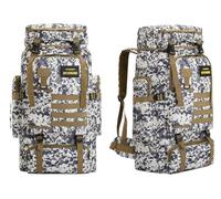 Mochila Táctica Militar 70 Litros Con Sistema Molle - Gran Capacidad, Impermeable Para Emergencias De 3 Días, Caza, Senderismo Y Acampadas - Actividades Al Aire Libre B