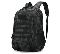 Mochila táctica militar grande de 45 l, impermeable, de asalto, 3 días, mochila de senderismo, deportes al aire libre, bolsa de pesca, Camuflaje oscuro., L