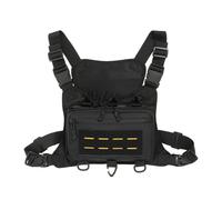 Mochila táctica para correr, transpirable, con múltiples bolsillos y tira reflectante para senderismo, ciclismo, caza, pesca