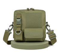 Mochila Táctica Tipo Bandolera para Exteriores, Estilo Militar, con Sistema MOLLE, para El Pecho y el Hombro(Army Green)