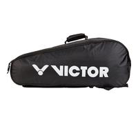 VICTOR Bolsa Doble para Raquetas, bádminton, Tenis, Squash, Color Negro