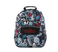 Mochila Totto Tempera escolar eco-friendly pequeña color Musika