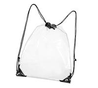 Mochila transparente con cordón, impermeable, transparente, para gimnasio, viajes, trabajo, concierto, deportes, para la escuela