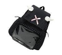 Mochila Transparente Elegante con Patrón Retro Mochila Espaciosa con Diseño Resistente Desgaste para Viajes Actividades Aire Libre Itabag Transparente De Gran Capacidad