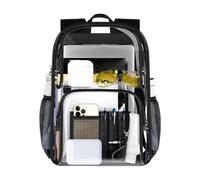 Mochila Transparente,Organizador Plegable de Aseo | Bolsa de Almacenamiento para Útiles Escolares | para Viaje Senderismo Playa Festival Concierto Estadio Juego Trabajo Almuerzo Niños Niñas Adultos