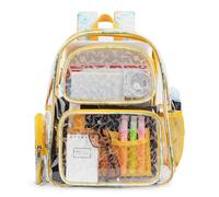 Mochila transparente TINYAT para mujer, mochila transparente de PVC super casual, mochila de moda para damas, mochila de compras y citas, T9051