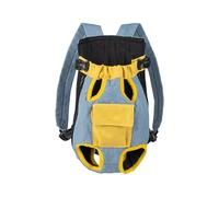 Mochila transportadora para gatos, diseño ligero con patas hacia fuera, ventana de malla transpirable, correa de hombro ajustable, cómoda mochila de viaje, arnés de hebilla de seguridad, bolsa de