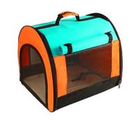 Mochila Transportadora para Mascotas Grande y Plegable, con Ventilación, Ideal para Viajes, Senderismo y Exteriores para Gatos y Perros Pequeños(Oranje)