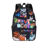 Mochila Travis Scott n285 para hombre, mujer y adolescente, resistente al agua, informal, oo285