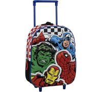 Mochila Trolley Marvel Avengers con Ruedas y Asa Extensible - Maleta Escolar Avengers Infantil con Diseño de Superhéroes Resistente y Espaciosa