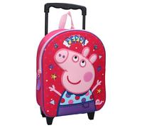Mochila Trolley Peppa Friends Around Town (3D), Fucsia, One Size, Classic