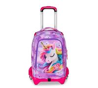 SJ GANG STYLE JAM GANG Trolley escolar Jack 3 ruedas Fable Journey, fucsia, 3 en 1, mochila triple uso con carro desenganchable, 33 L, mochila escolar primaria, mochila niña, fucsia, Talla única