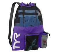 TYR Sport - Bolsa de malla de natación con compartimentos para adultos, 20 L, color morado