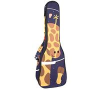 Mochila, ukelele de concierto, ukelelele resistente, con almacenamiento, ukelele soprano de concierto tenor, bolsa acolchada de 10 mm, divertido ciervo astronuar a la luna y espalda