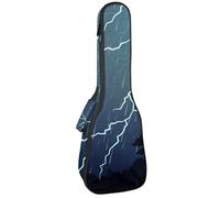 Mochila, ukelele de concierto, ukelelele resistente, con almacenamiento, ukelele soprano de concierto tenor, bolsa acolchada de 10 mm, una tormenta y lluvia nocturna