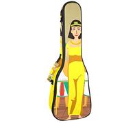 Mochila, ukelele de concierto, ukelelele resistente, con almacenamiento, ukelele soprano de concierto tenor 10 mm, bolsa acolchada vintage antiguo Egipto Cleopatra