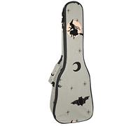 Mochila, ukelele de concierto, ukelelele resistente, con almacenamiento, ukelele soprano de concierto tenor, bolsa acolchada de 10 mm, para Halloween, luna creciente