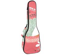Mochila, ukelele de concierto, ukelelele resistente, con almacenamiento, ukelele soprano de concierto tenor 10 mm, bolsa acolchada lindo erizo floral I Am A Star