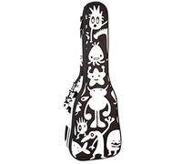 Mochila, ukelele de concierto, ukelelele resistente, con almacenamiento, ukelele soprano de concierto tenor, bolsa acolchada de 10 mm, varios fantasmas