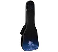 Mochila, ukelele de concierto, ukelelele resistente, con almacenamiento, ukelele soprano de concierto tenor, bolsa acolchada de 10 mm, universo espacial, nube, luna