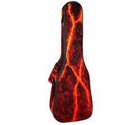 Mochila, ukelele de concierto, ukelelele resistente, con almacenamiento, ukelele soprano de concierto tenor 10 mm, bolsa acolchada Magma Lava