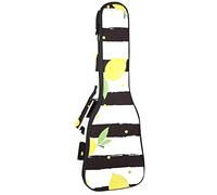 Mochila, ukelele de concierto, ukelelele resistente, con almacenamiento, ukelele soprano de concierto tenor, bolsa acolchada de 10 mm, fruta y limón raya cítrica