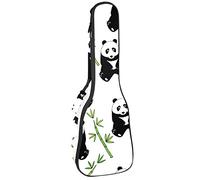 Mochila, ukelele de concierto, ukelelele resistente, con almacenamiento, ukelele tenor soprano de concierto de 10 mm, bolsa acolchada Panda National Treasure Bamboo