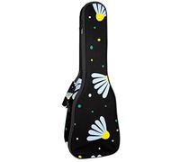 Mochila, ukelelele de concierto, bolsa de ukelelele resistente con almacenamiento, ukelele soprano de concierto tenor de 10 mm, bolsa acolchada de dibujos animados patrón de juguete de manzanilla