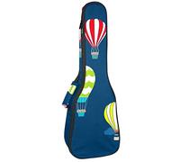 Mochila, Ukulele, Ukulele, resistente, con almacenamiento, Soprano Concierto Tenor Ukulele 10 mm, bolsa acolchada globo aerostático en el cielo
