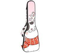 Mochila, Ukulele, Ukulele, resistente, con almacenamiento, Soprano, Concierto, Ukelele Tenor, 10 mm, bolsa acolchada para gato, con bufanda, nieve, Navidad