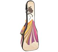 Mochila, Ukulele, Ukulele, resistente, con almacenamiento, Soprano, Concierto, Ukelele Tenor, 10 mm, bolsa acolchada Black SheepsBeautiful Dancing Woman