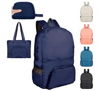 Mochila ultraligera, plegable de 25 l, pequeña, resistente al agua, duradera, compactable, para hombres y mujeres, actividades al aire libre, camping, senderismo, viajes, caminatas, ciclismo, compras