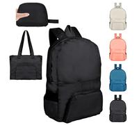 Mochila ultraligera, plegable de 25 l, pequeña, resistente al agua, duradera, compactable, para hombres y mujeres, actividades al aire libre, camping, senderismo, viajes, caminatas, ciclismo, compras