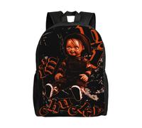 Mochila unisex Childs Play Horror Chucky, para portátil, escuela, para estudiantes universitarios, ligera
