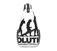 Mochila unisex con estampado de cactus tropical, zorro, serpiente, cerdo, bolsa cruzada duradera, mochila ligera para viajes y senderismo, Evolución del culturismo, Talla única