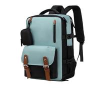 Mochila unisex de capacidad duradera para portátil escuela universidad viajes senderismo y uso informal ligera (Light Blue-a, One Size)