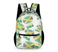 Mochila Unisex Jamaicano, Está En Mi Adn Mochila Del Negocio Adultos Cómodo Bolsa De Viaje, Para Ordenador Portátil, Estudio, Trabajo Diario
