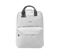 TOTTO - Mochila para Ordenador Portátil de 14 Pulgadas, Modelo Billy, Compartimento Principal y Bolsillos Delanteros, Bolsillo Botella, Bolsillo Secreto, Gancho para Colgar, Color White Sand