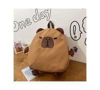 Mochila versátil de capibara de moda, bolso unisex de dibujos animados, mochila marrón Element