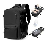 Mochila viaje cabina avion 40x30x20 Ryanair Wizzair Mochila al Vacío Equipaje de Mano 40x20x25 Ryanair Vacío Mochila de Viaje para Mujer 45x36x20 Easyjet maletas de viaje cabina para Portátil Negro