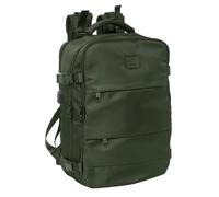 Mochila Viaje SAFTA Verde, 44 cm. Portátil 15,6 Adaptable