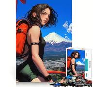 Mochila Wanderlust para niña Rompecabezas de 1000 Piezas para Adolescentes Juego Que estimula el Cerebro Encaje Huecos Actividad Relajante para Grupos en Interiores (38x52cm)