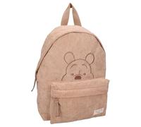 Mochila WINNIE THE POOH Kind Gestures Disney - Mochila para niños | Escuela | Guardería - Color marrón - Tejido terciopelo acanalado - Dimensiones 31x22x9 cm