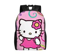 Mochila YL1261 de Hello Kitty, mochila de viaje para portátil, resistente al agua, ideal para la universidad