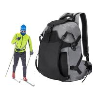 Mochila Zapatos de Esquí | Mochila Senderismo 30L - Transporte Para Raquetas | Para Esquiadores Viajeros Visitantes Estación Guías Al Aire Libre Casco Equipo Ropa Viaje Senderismo