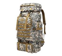 mochilade asalto táctica de 80 L - de viaje de alta capacidad, mochilade estilo militar resistente al agua para hombres, equipo de viaje resistente para senderismo al aire libre, de so