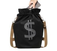 Mochilas Con Cordón | Bolsa Deportiva De Hombro Con Estampado Divertido De Dólares,Paquete De Almacenamiento De Papelería - para Deportes Gimnasio Fútbol Natación Playa Escuela Entrenamiento Viaje Hom